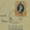 1953 Queen Elizabeth 2 coronation cover for Nyasaland - Addressed to Miss V Burnard P.O.Box 1, Cholo