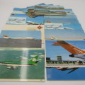 Lot of 23 Vintage postcards with aeroplanes