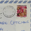 Airmail letter sent from Mykonos Greece to Claremont, South Africa on 03-06-1966
