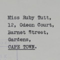 Official State President Stationery used from Cape Town to Gardens 7 Feb 1967