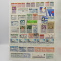 Thematic stamp album with the following Flowers/Birds/Fish/Ships and Aeroplanes