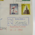 South West Africa First Decimal set on First Day Cover 14/02/1961