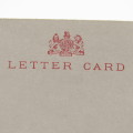 Unused Cape of Good Hope letter card with One penny pre - printed postage - unused