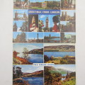 Lot of 19 vintage British postcards - all of them with more then 1 stamp used