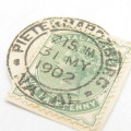 Natal stamp used on the day the Boer War ended