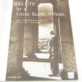 Jan Smuts - Salute to a Great South African October 1950 booklet