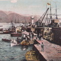Color postcard early 1900`s of Santa Cruz, The Mole, Tenerlife