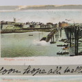 South Africa 1906 Postcard with 4 Margate scenes - some damage