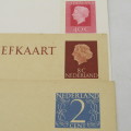 Lot of 3 unused Netherlands prepaid vintage postcards
