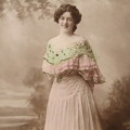 Antique colorized postcard -  Miss Denise Orme