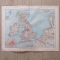 1901 Map of Great Britain and Ireland on A2 - Scaled 1 : 3000 000