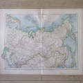 1901 Map of North Asia on A2 - 1 : 13 000 000 scale