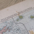 1901 Map of the Polynesian Island group and the South Pole area - A3