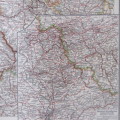 1901 Map of Rheinland, Westfalen Luxemburg etc on A2 - Scaled 1 : 750 000