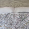 1901 Map of German states Baden, Wurttemberg etc on A2 - Scaled 1 : 750 000