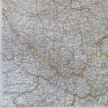 1901 Map of Bohemia and surrounds on A2 - 1 : 1 000 000 scale