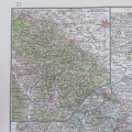1901 Map of German Thuringia on A2 - Scaled 1 : 500 000
