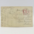 WW1 Postcard passed by Censor 3 Field Post office to London