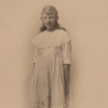 Antique photo postcard with girl simply identified as `Eileen`