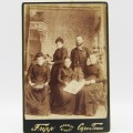 Antique photo of a family taken by Tripp of Adderley Street - Cape Town