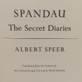 Spandau - The Secret Diaries by Albert Speer