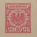 Pre printed German Reichspost postcard circalated 1900 - unused in excellent condition