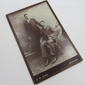 Rare photo of 2 brothers taken by photographer - S du Preez in Uniondale South Africa - Early 1900`s