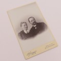 Late 1800`s Berlin photo of husband and wife - Reverend Schmidt and his wife who later emigrated to