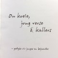 Ou Koeie, Jong verse en Kallers deur Con Kruger - tekeninge deur skrywer