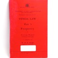 1967 Excellent condition copy of VENDA Law - Part 5 - Property - Government printed