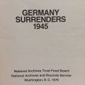 1976 issued Copy of WW2 surrender documents - 1945