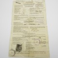 1946 Post WW2 Discharge paper - for Heinrich Pohl