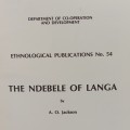 The Ndebele of Langa a -AC Jackson 1968 - with maps