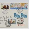Dias 1988 Cover with Portuguese, Cape Verde and South Africa stamps - carried by Yacht