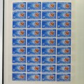 32 Page stamp album as good as new with + - 120 mint stamps an + - 200 used stamps