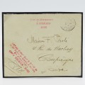1908 Morocco Soldier`s letter to Compiegne with 2 front rubber stamps