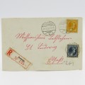 Cover posted in Rodange - registered to Saint Louis - Luxembourg to France posted 1930