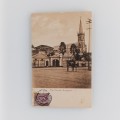 Postcard from Singapore to Pelgrim`s Rest, Transvaal 1907/1908 with Straits Settlement 3 cent stamp
