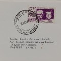 1954 airmail cover Inaugural service Sydney to London via Mexico with 2/75 escudo stamp