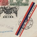 Mexico Local airmail cover with 3 Mexican stamps cancelled 1936