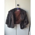 2 x fur shawl coats