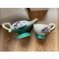 Aladdin teapot and matching teacup set