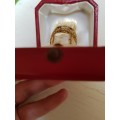 Stunning ANTIQUE RING IN CARTIER BOX -  0.56ct Diamond and ruby ring set in 18ct gold -