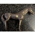 REGAL A1 Silver plated horse on wooden stand