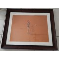 MASSIVE MAGNIFICENT SALVADOR DALI FRAMED PRINT - PERSONALLY BOUGHT IN SPAIN FROM HIS ART MUSEUM