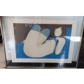 STUNNING NUDE LIMITED EDITION LARGE PRINT WITH EMBOSSED STAMPED BY ALEX BERDAL