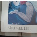 ABSOLUTELY STUNNING LARGE MICHAEL LEU FRAMED POSTER FROM HIS  `HELLO BROADWAY` SERIES.