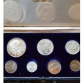 1966 COIN SET IN SA MINT BOX.  INCLUDING SILVER R1.