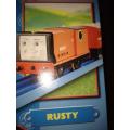 Thomas & Friends - Rusty + 2 Carriages  Motorized Railway Track Master System- TOMY