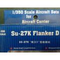Trumpeter - Su-27K Flanker D (Aircraft sets for Aircraft Carrier) 1:350 Scale - Plastic Model Kit